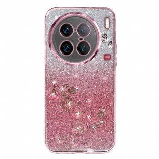 Cover Vivo X90 Pro Lyserøde Pailletter