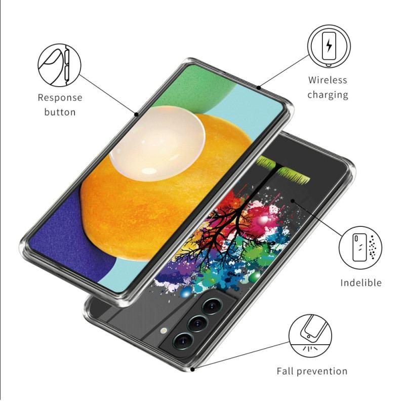 Cover Samsung Galaxy S23 Plus 5G Sømløst Akvareltræ