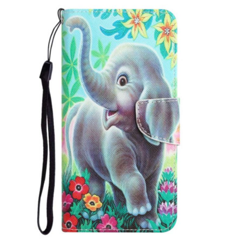 Flip Cover Samsung Galaxy S23 Plus 5G Med Snor Thong Elefant
