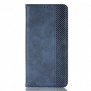 Cover Motorola Edge 20 Pro Flip Cover Stiliseret Vintage Lædereffekt
