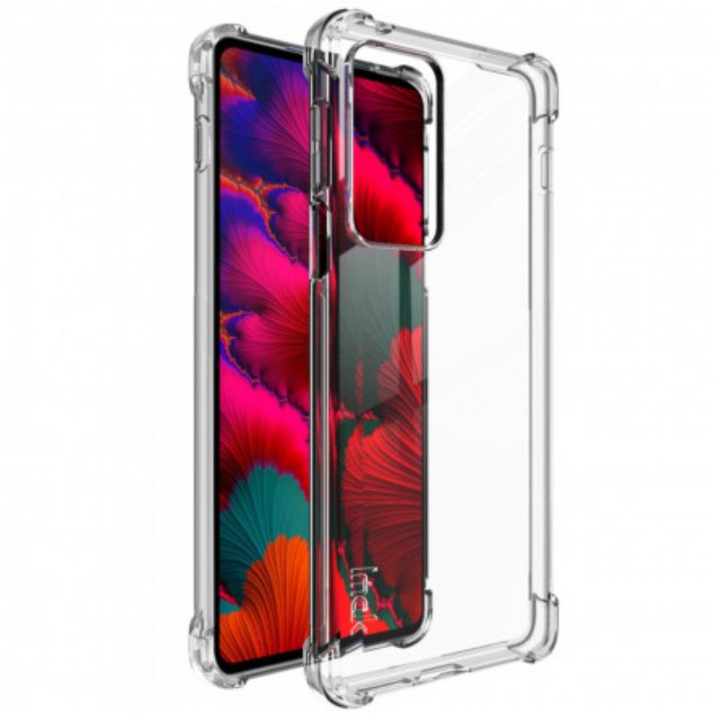 Cover Motorola Edge 20 Pro Gennemsigtig Med Imak Skærmfilm