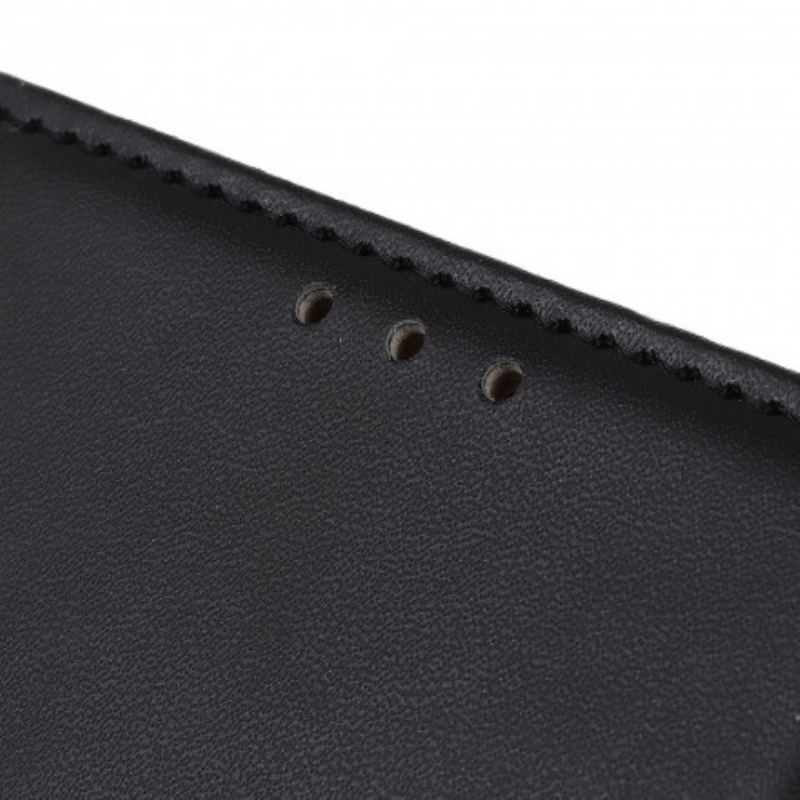 Flip Cover Motorola Edge 20 Pro Almindeligt Imiteret Læder