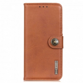 Flip Cover Motorola Edge 20 Pro Imiteret Læder Khazneh