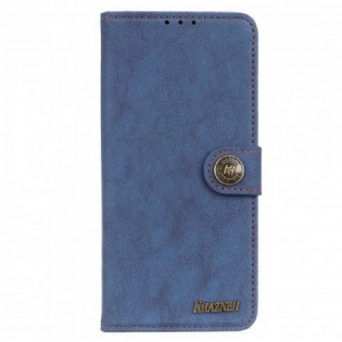 Flip Cover Motorola Edge 20 Pro Khazneh Retro Split Læder