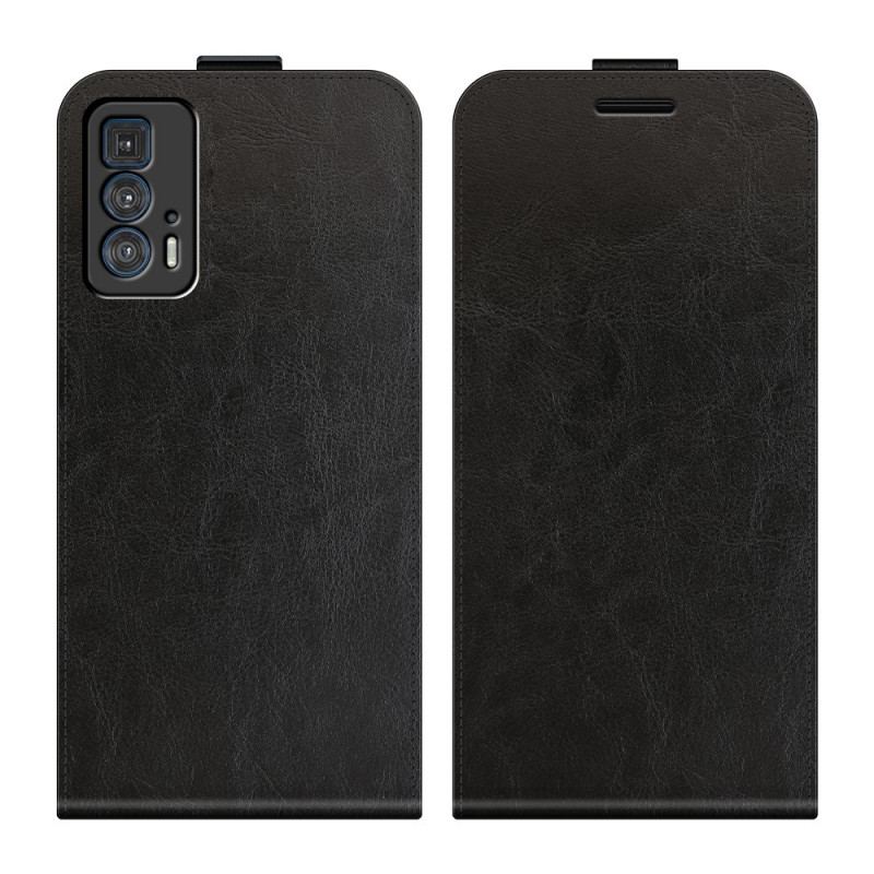 Flip Cover Motorola Edge 20 Pro Læder Cover Lodret Flap Lædereffekt