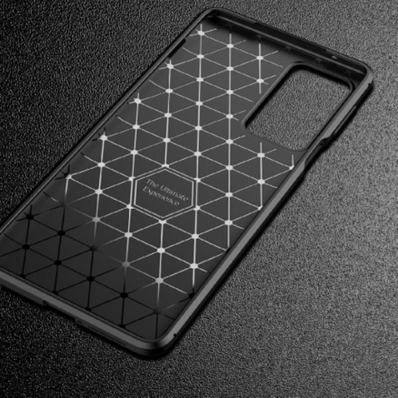 Mobilcover Motorola Edge 20 Pro Fleksibel Kulfibertekstur