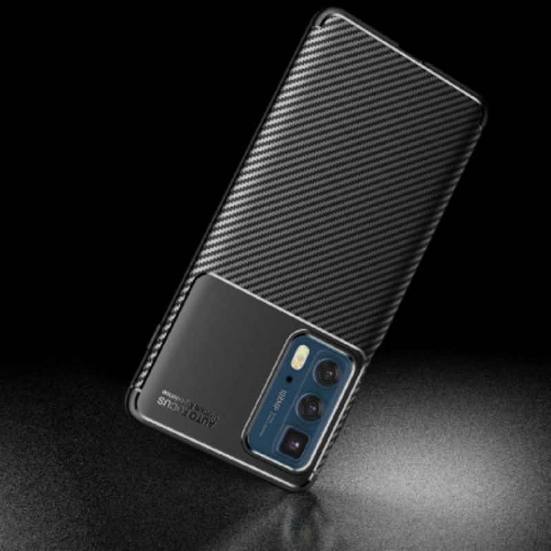 Mobilcover Motorola Edge 20 Pro Fleksibel Kulfibertekstur