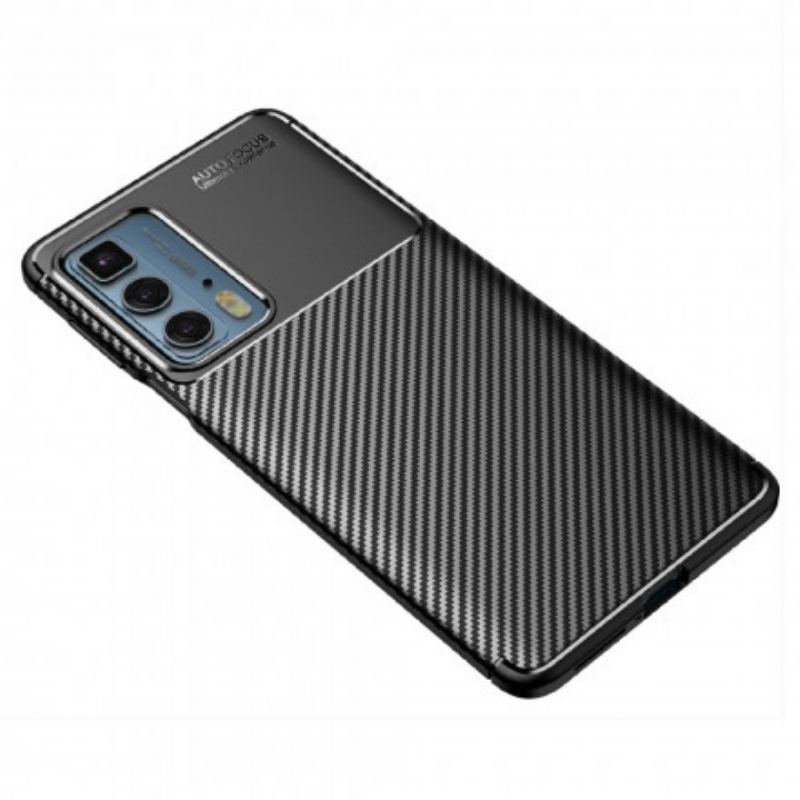 Mobilcover Motorola Edge 20 Pro Fleksibel Kulfibertekstur