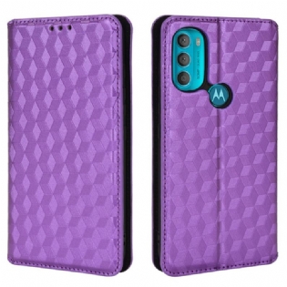 Cover Moto G71 5G Flip Cover Diamant Læder Effekt