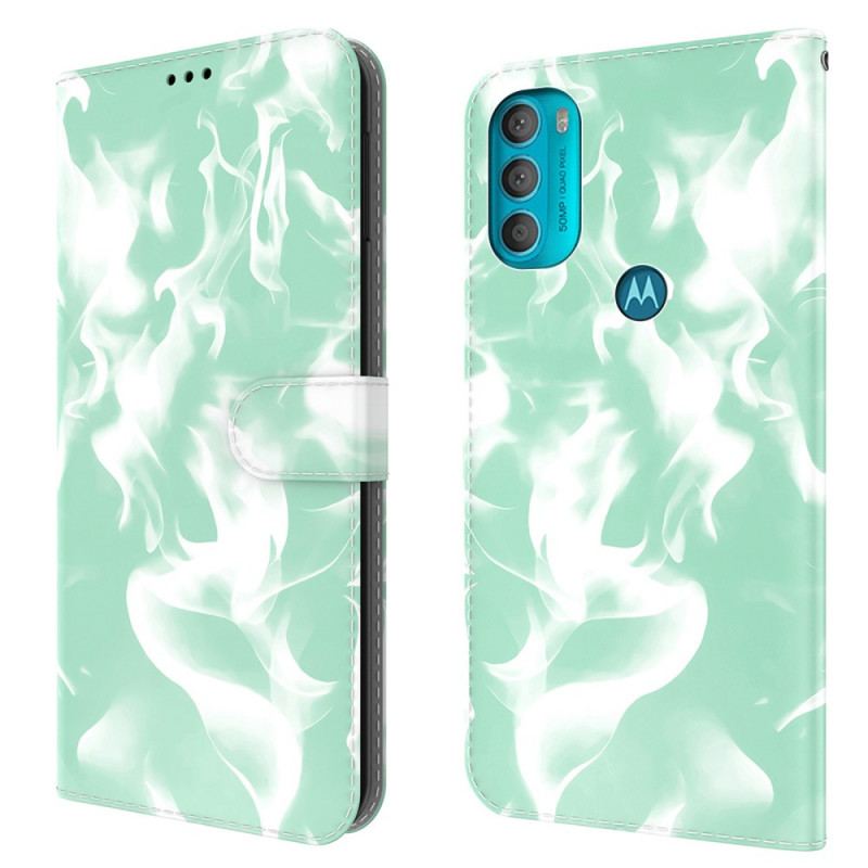 Flip Cover Moto G71 5G Abstrakt Mønster