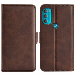 Flip Cover Moto G71 5G Læder Cover Dobbelt Klap