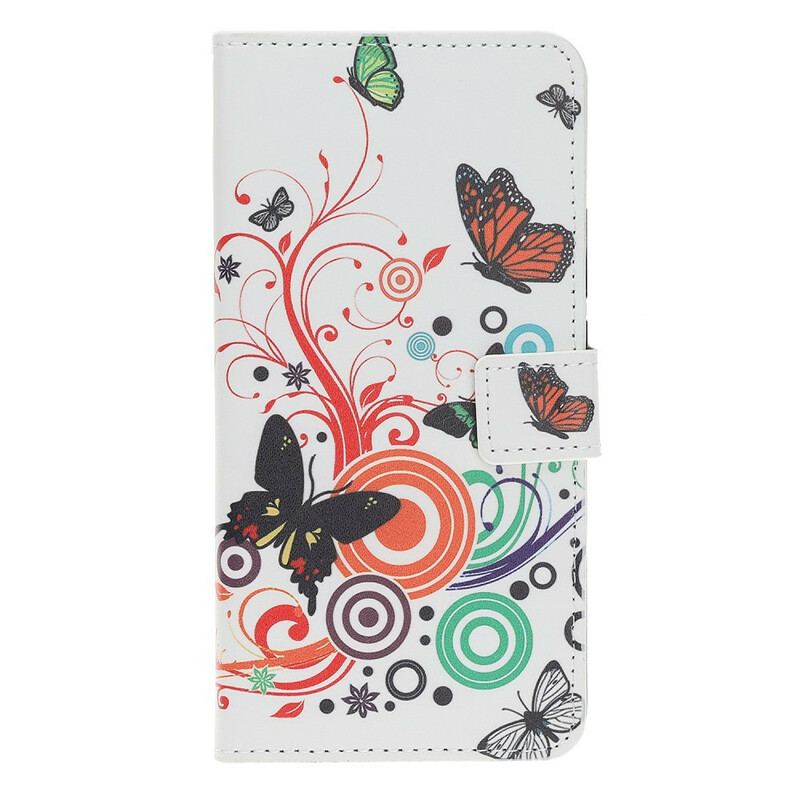 Flip Cover Huawei P Smart S Sommerfugle Og Blomster