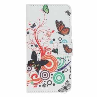 Flip Cover Huawei P Smart S Sommerfugle Og Blomster