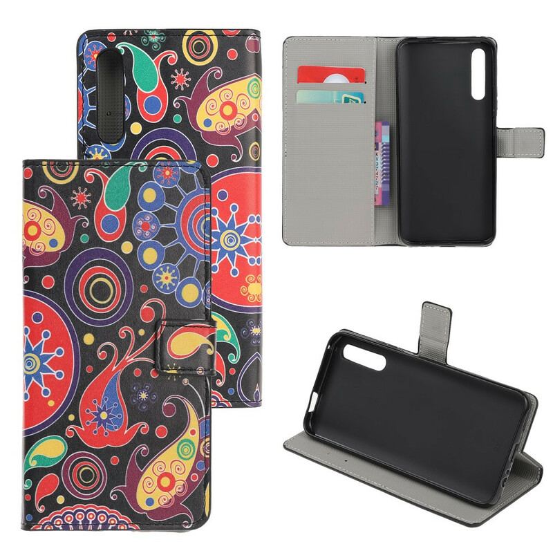 Læder Cover Huawei P Smart S Galaxy Design