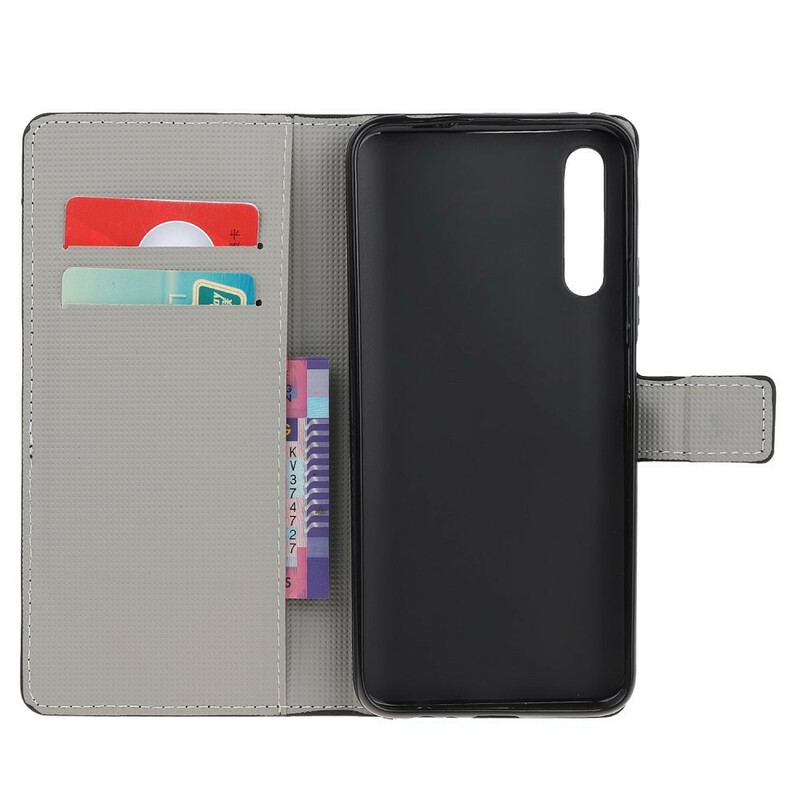 Læder Cover Huawei P Smart S Galaxy Design