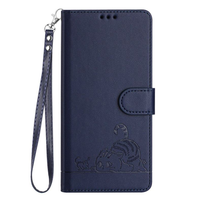 Læder Cover Motorola Edge 50 Pro Telefon Etui Tegneserie Rfid-beskyttelse