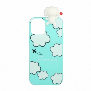 Cover iPhone 13 Mini 3d-hund I Skyerne