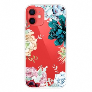 Cover iPhone 13 Mini Akvarel Blomster