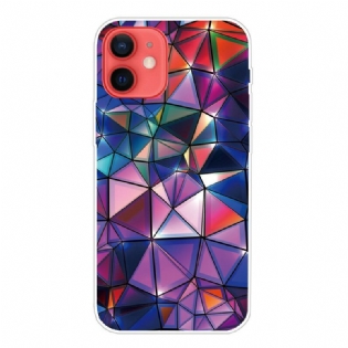 Cover iPhone 13 Mini Fleksibel Geometri