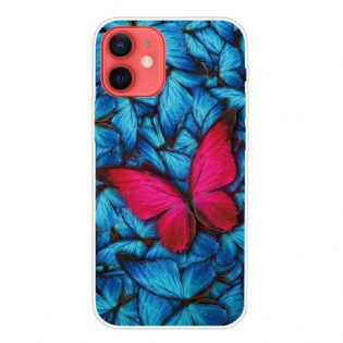 Cover iPhone 13 Mini Fleksible Sommerfugle