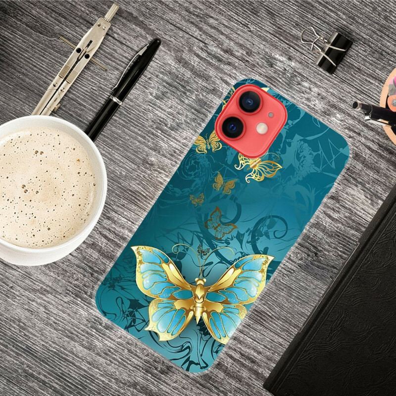 Cover iPhone 13 Mini Fleksible Sommerfugle
