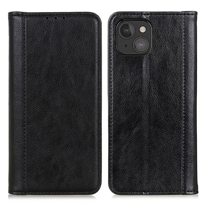 Cover iPhone 13 Mini Flip Cover Elegance Split Litchi Læder