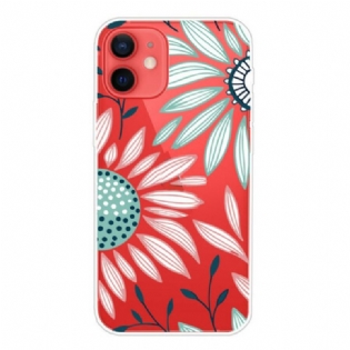 Cover iPhone 13 Mini Gennemsigtig En Blomst