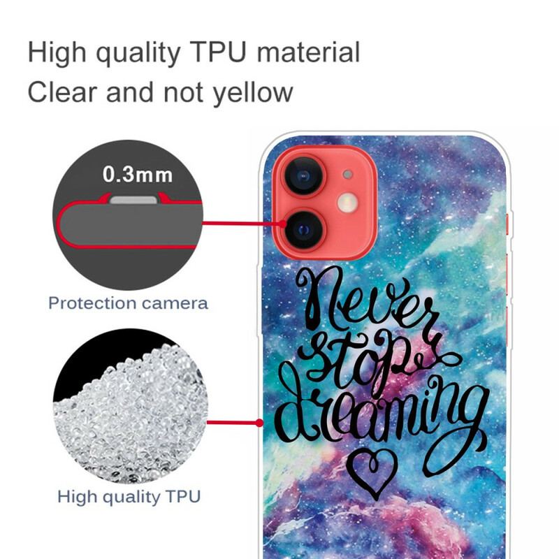 Cover iPhone 13 Mini Stop Aldrig Med At Drømme