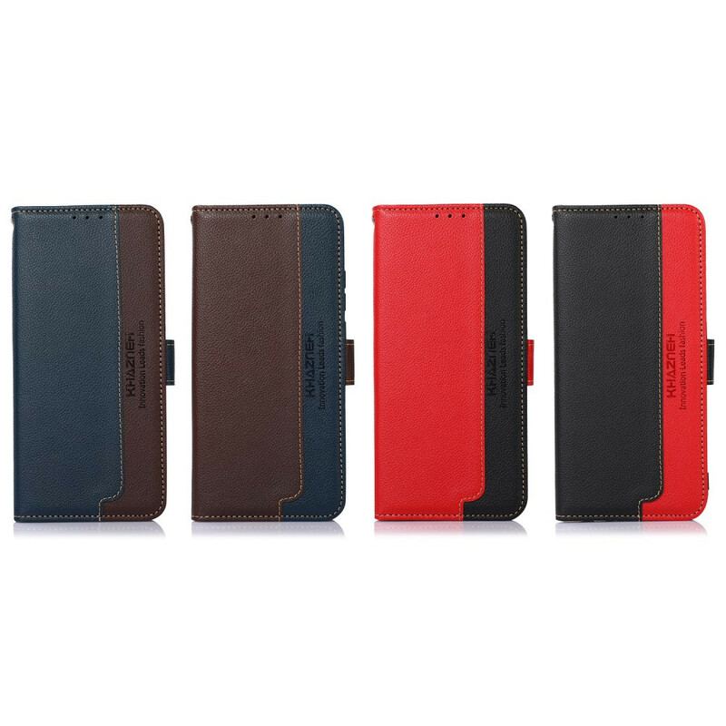 Flip Cover iPhone 13 Mini Lychee Style Rfid Khazneh