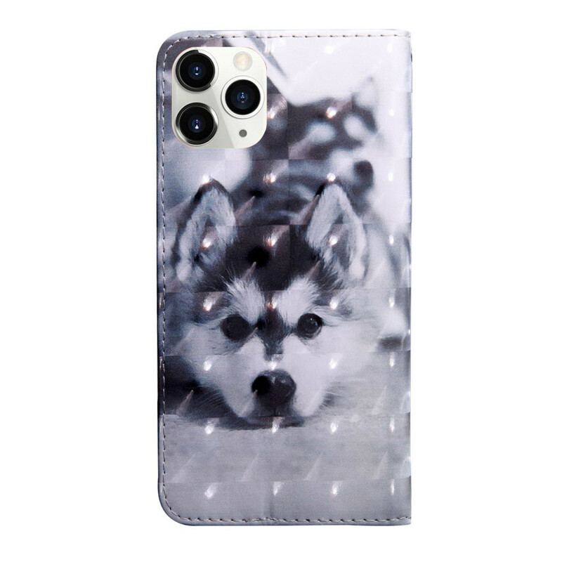 Flip Cover iPhone 13 Mini Lys Spot Hunden Gustave