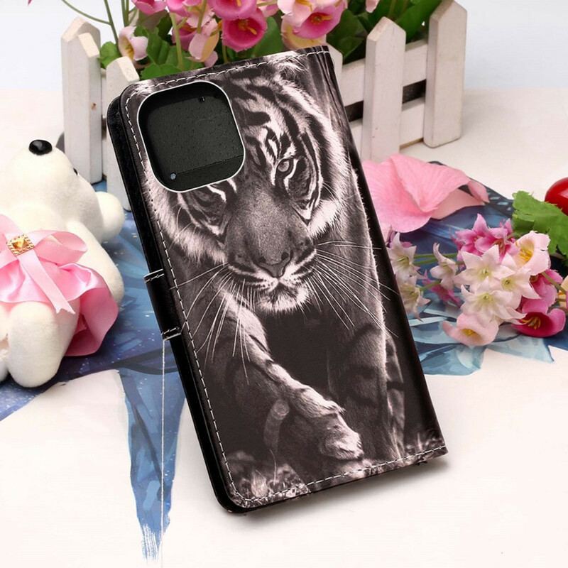 Læder Cover iPhone 13 Mini Nattiger