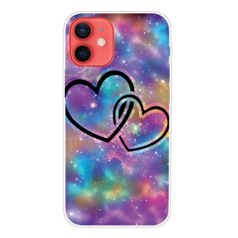 Mobilcover iPhone 13 Mini Lænkede Hjerter