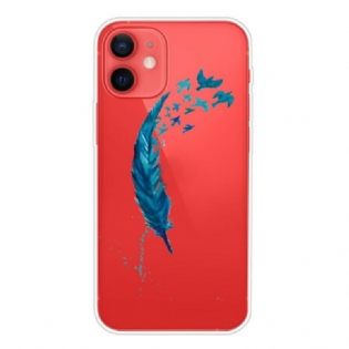Mobilcover iPhone 13 Mini Smuk Blå Fjer