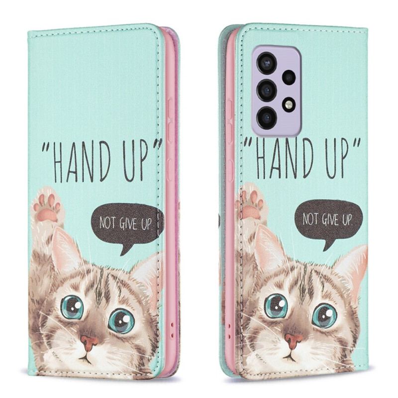 Cover Samsung Galaxy A33 5G Flip Cover Hånden Op
