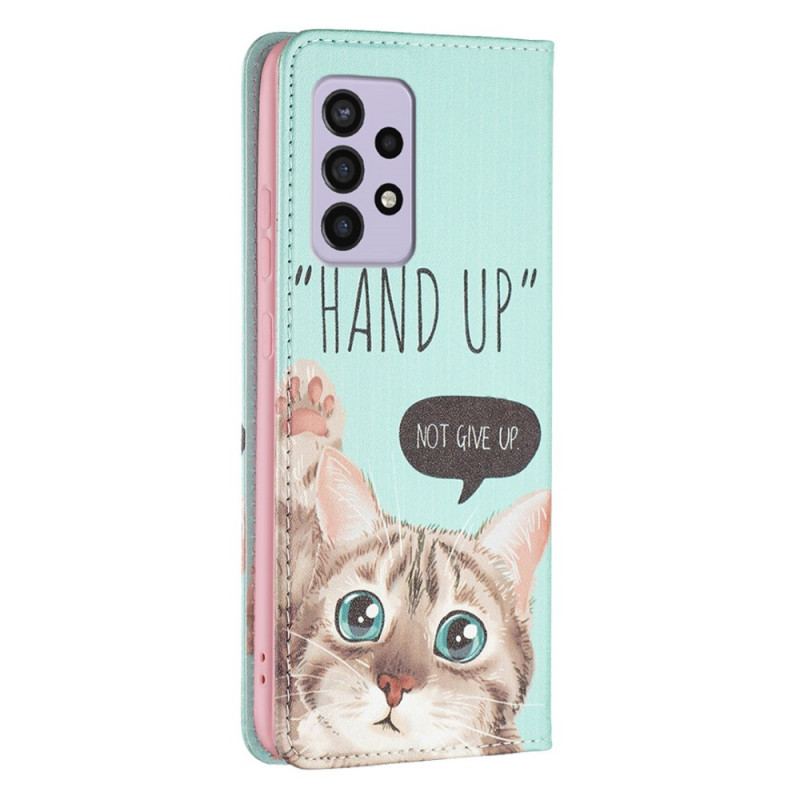 Cover Samsung Galaxy A33 5G Flip Cover Hånden Op