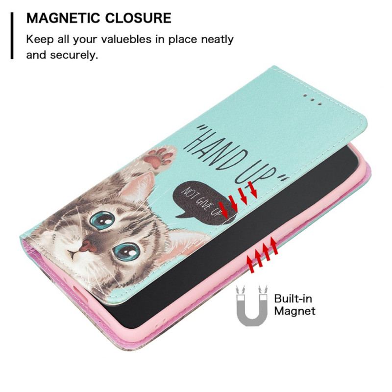 Cover Samsung Galaxy A33 5G Flip Cover Hånden Op