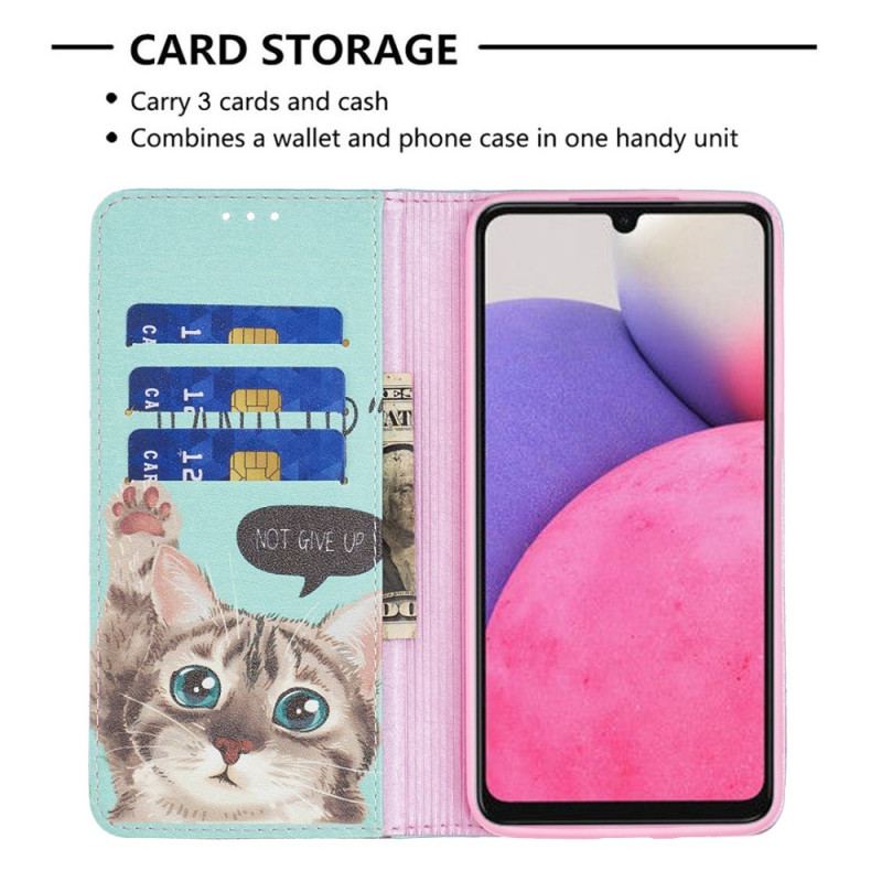 Cover Samsung Galaxy A33 5G Flip Cover Hånden Op