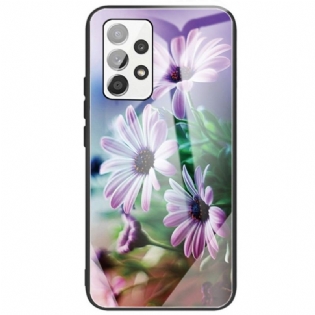 Cover Samsung Galaxy A33 5G Hærdet Glas Blomster
