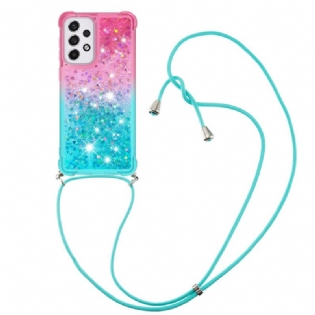 Cover Samsung Galaxy A33 5G Med Snor Glitter Silikonesnor