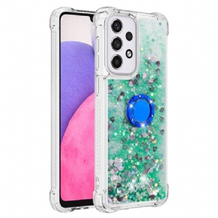 Cover Samsung Galaxy A33 5G Pailletter Med Ring-support