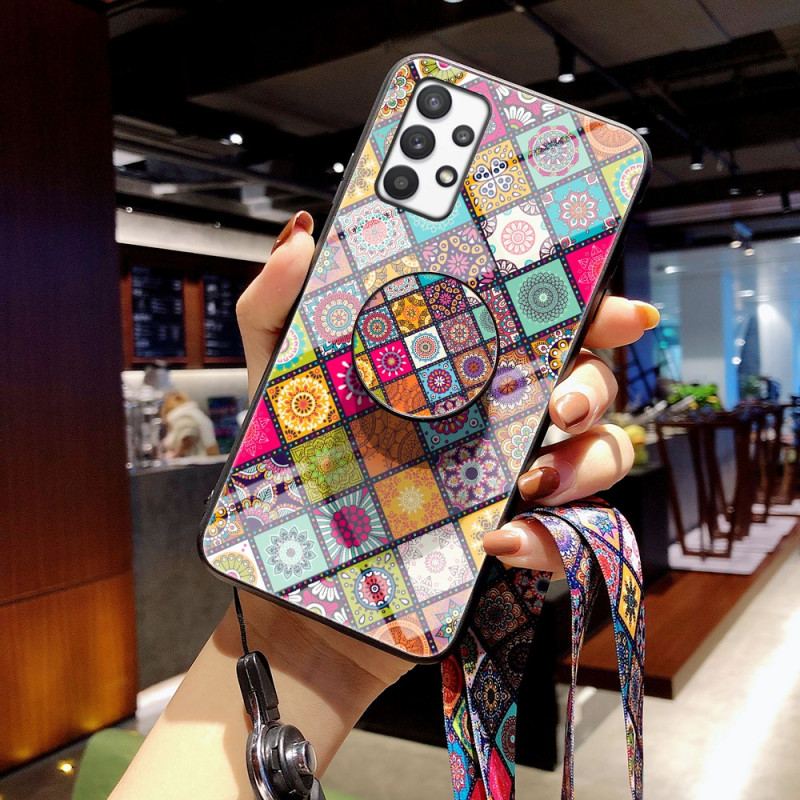 Cover Samsung Galaxy A33 5G Patchwork Magnetisk Holder