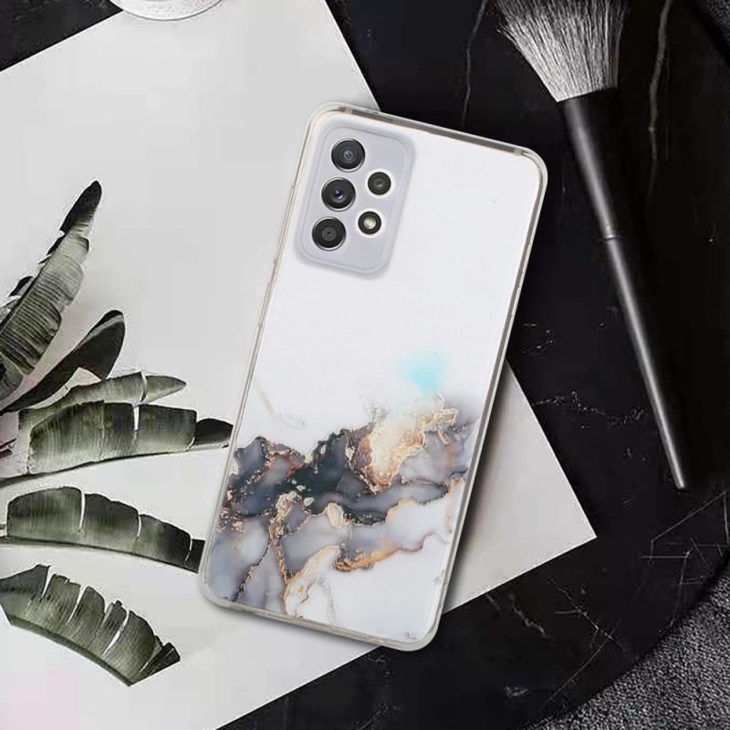 Cover Samsung Galaxy A33 5G Silikone Marmor Effekt