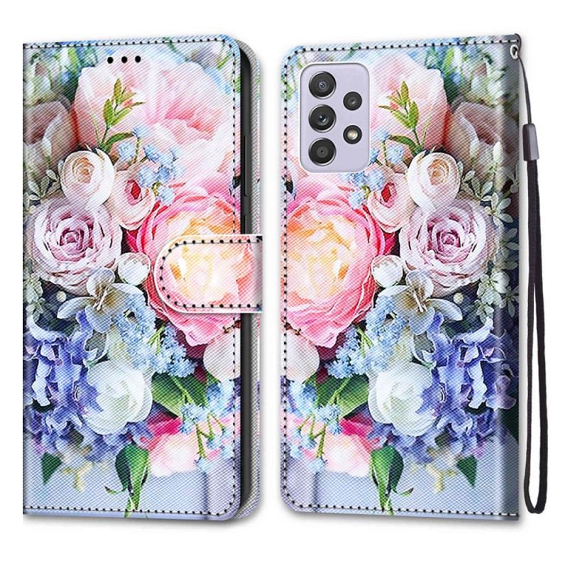Flip Cover Samsung Galaxy A33 5G Blomster Vidunder