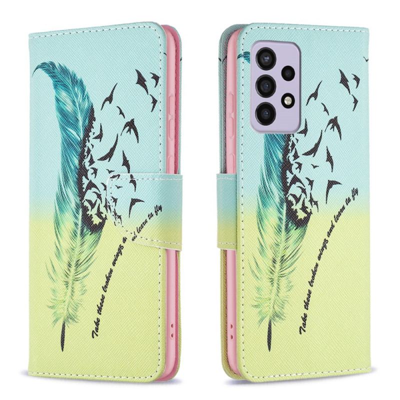 Flip Cover Samsung Galaxy A33 5G Lære At Flyve