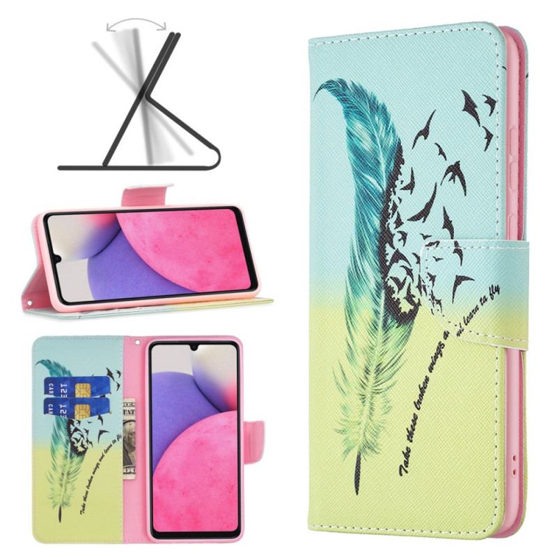 Flip Cover Samsung Galaxy A33 5G Lære At Flyve