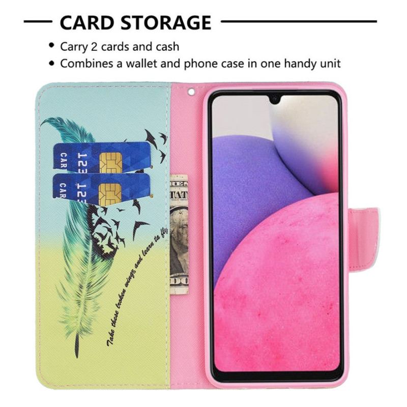 Flip Cover Samsung Galaxy A33 5G Lære At Flyve
