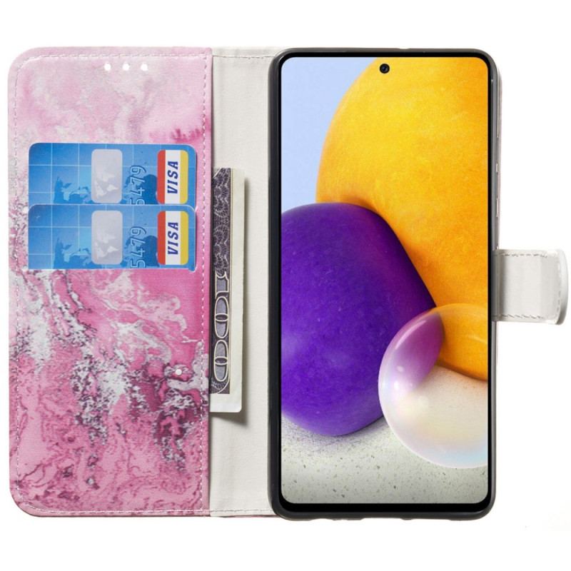Flip Cover Samsung Galaxy A33 5G Marmorstilen