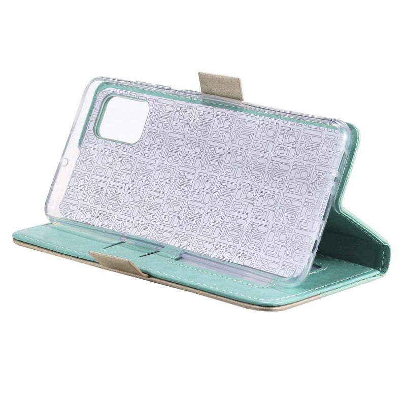 Flip Cover Samsung Galaxy A33 5G Med Snor Blonderrem Møntpung