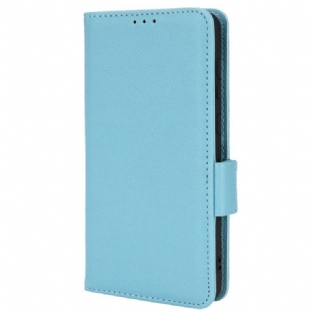 Læder Cover Samsung Galaxy A33 5G Traditionelt Litchi Imiteret Læder