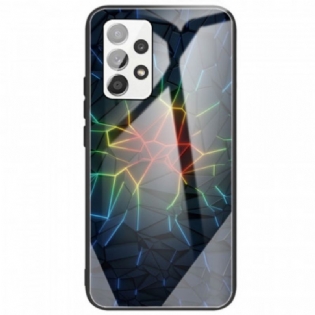 Mobilcover Samsung Galaxy A33 5G Geometri Hærdet Glas